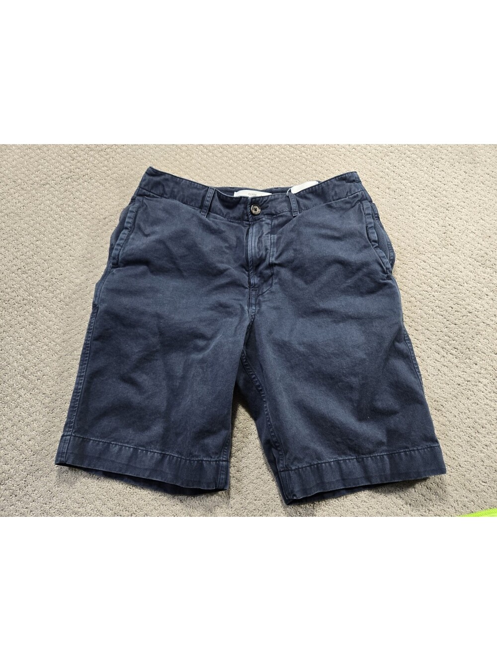 Billy Reid Shorts Mens 28 Clyde Cotton Navy Blue Flat Front Casual Chino Summer